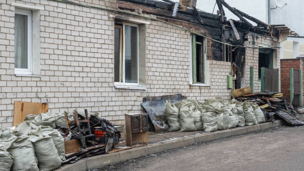 Professional Fire Damage Removal technician working in Bowie, MD